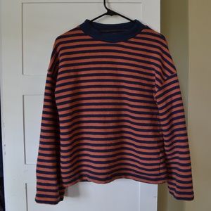 Madewell Striped Mockneck Boxy Top